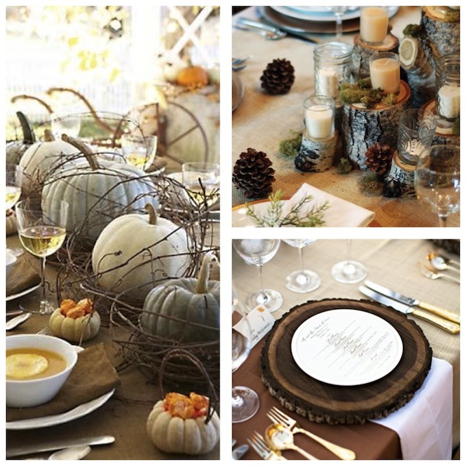 tables mariage automne