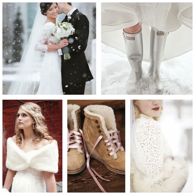 images habits mariage d'hiver