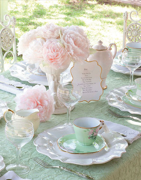 décoration de table mariage pastel