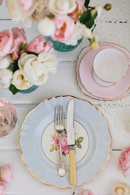 décoration de table pastel pour mariage