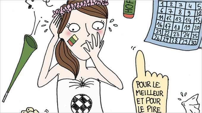 J’ai usé 20 paquets de mouchoirs, les jolis, avec des dessins dessus, ceux qui coûtent plus cher, mais font déco en même temps, bref, je suis déçue, mais DEÇUUUUUUUUUUE !!! Guillaume est un goujat, pire que ça même, je suis presque sûre qu’il ne m’aime pas et qu’il m’a demandé ma main pour être sûr que j’arrêterais de lui mettre la pression...