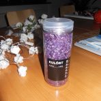 sable déco, violet brillant
à donner