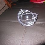 6 boules transpartentes env. 10cm de diamètre
10.-