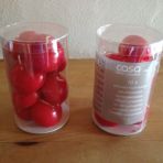 2 paquets de 10 bougies flottantes rouges (neufs) : 3.-/pièce