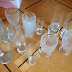 Divers vases et verres: Fr. 1.- p