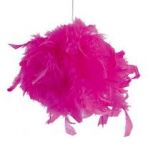 2x boule en plume Fushia 12cm : 4.50/pcs