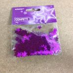2 paquets de confettis étoiles violettes, 1.- pièce